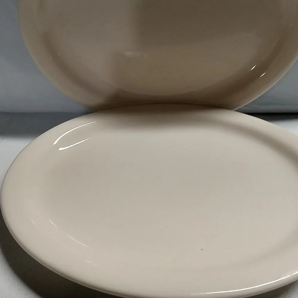 2 Vintage Ultima By Crisa Chunky Restaurant Ware 10 x 13 Oval Plates